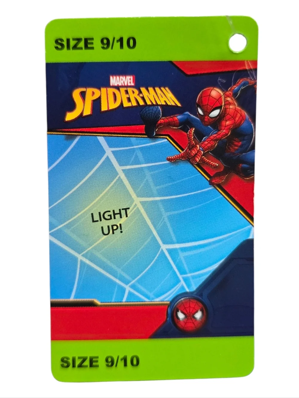 Marvel Spider-Man Light Up Plush Slippers Kids Size 9/10 New - Picture 5 of 7